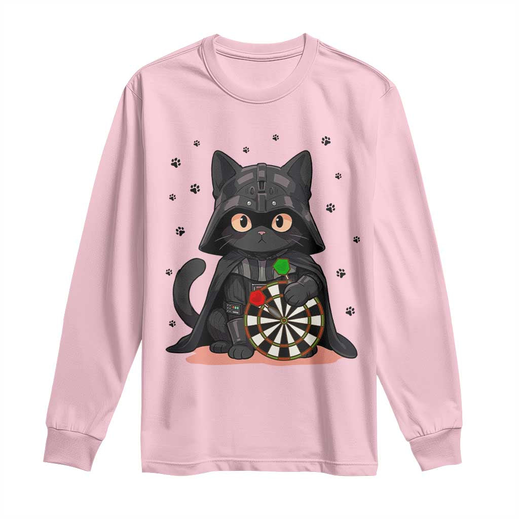 Dark Lord Cat Dartist Gift Long Sleeve Shirt Funny Sci Fi Dart Thrower Gift TS12 Light Pink Print Your Wear