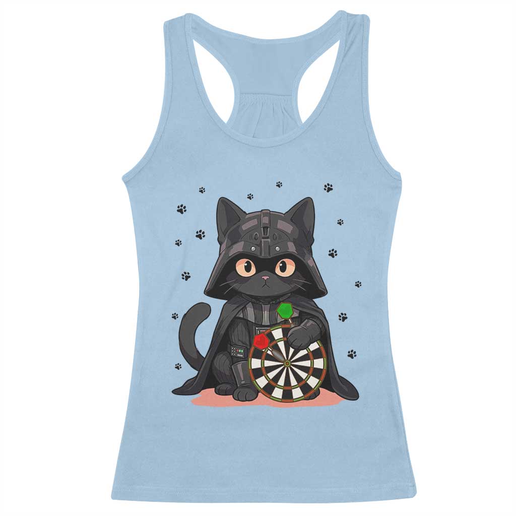 Dark Lord Cat Dartist Gift Racerback Tank Top Funny Sci Fi Dart Thrower Gift TS12 Light Blue Print Your Wear