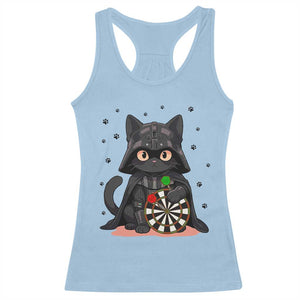 Dark Lord Cat Dartist Gift Racerback Tank Top Funny Sci Fi Dart Thrower Gift TS12 Light Blue Print Your Wear