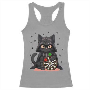 Dark Lord Cat Dartist Gift Racerback Tank Top Funny Sci Fi Dart Thrower Gift TS12 Sport Gray Print Your Wear