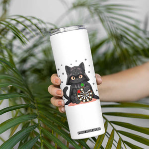 Dark Lord Cat Dartist Gift Skinny Tumbler Funny Sci Fi Dart Thrower Gift TS12 Print Your Wear