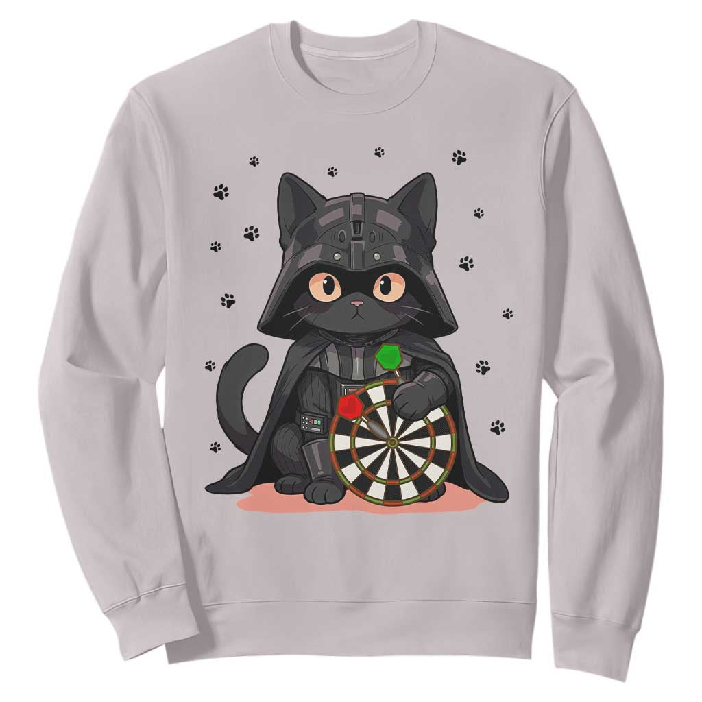 Dark Lord Cat Dartist Gift Sweatshirt Funny Sci Fi Dart Thrower Gift TS12 Ice Gray Print Your Wear