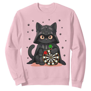 Dark Lord Cat Dartist Gift Sweatshirt Funny Sci Fi Dart Thrower Gift TS12 Light Pink Print Your Wear