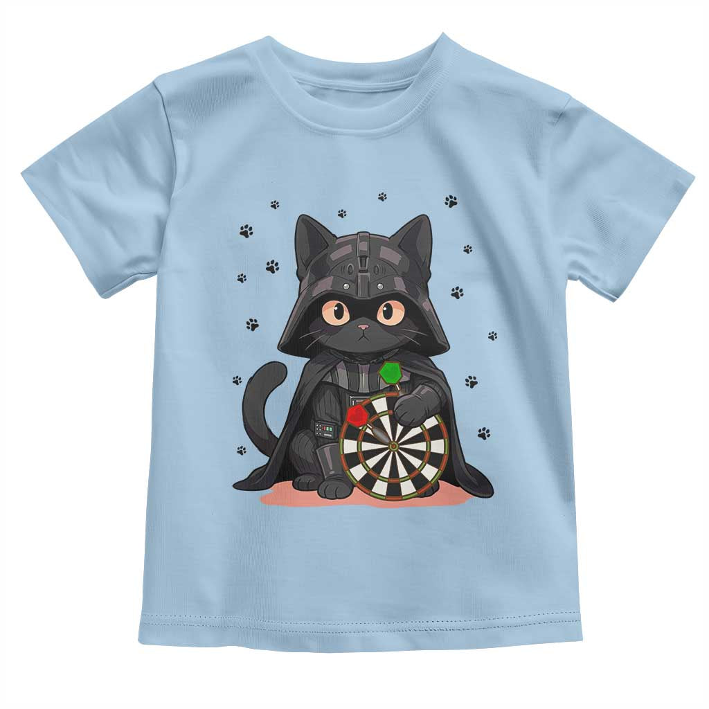 Dark Lord Cat Dartist Gift Toddler T Shirt Funny Sci Fi Dart Thrower Gift TS12 Light Blue Print Your Wear