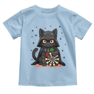 Dark Lord Cat Dartist Gift Toddler T Shirt Funny Sci Fi Dart Thrower Gift TS12 Light Blue Print Your Wear