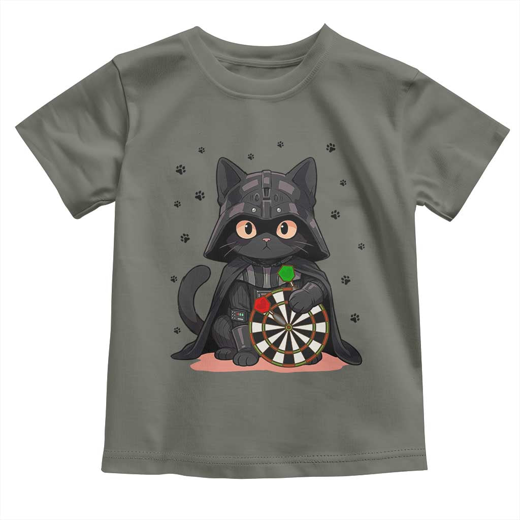 Dark Lord Cat Dartist Gift Toddler T Shirt Funny Sci Fi Dart Thrower Gift TS12 Military Green Print Your Wear