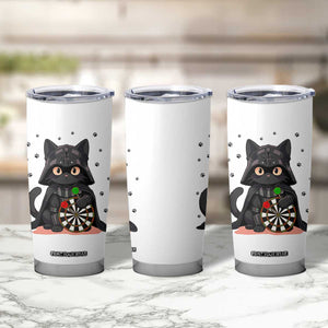 Dark Lord Cat Dartist Gift Tumbler Cup Funny Sci Fi Dart Thrower Gift TS12 Print Your Wear