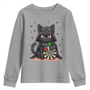 Dark Lord Cat Dartist Gift Youth Sweatshirt Funny Sci Fi Dart Thrower Gift TS12 Sport Gray Print Your Wear