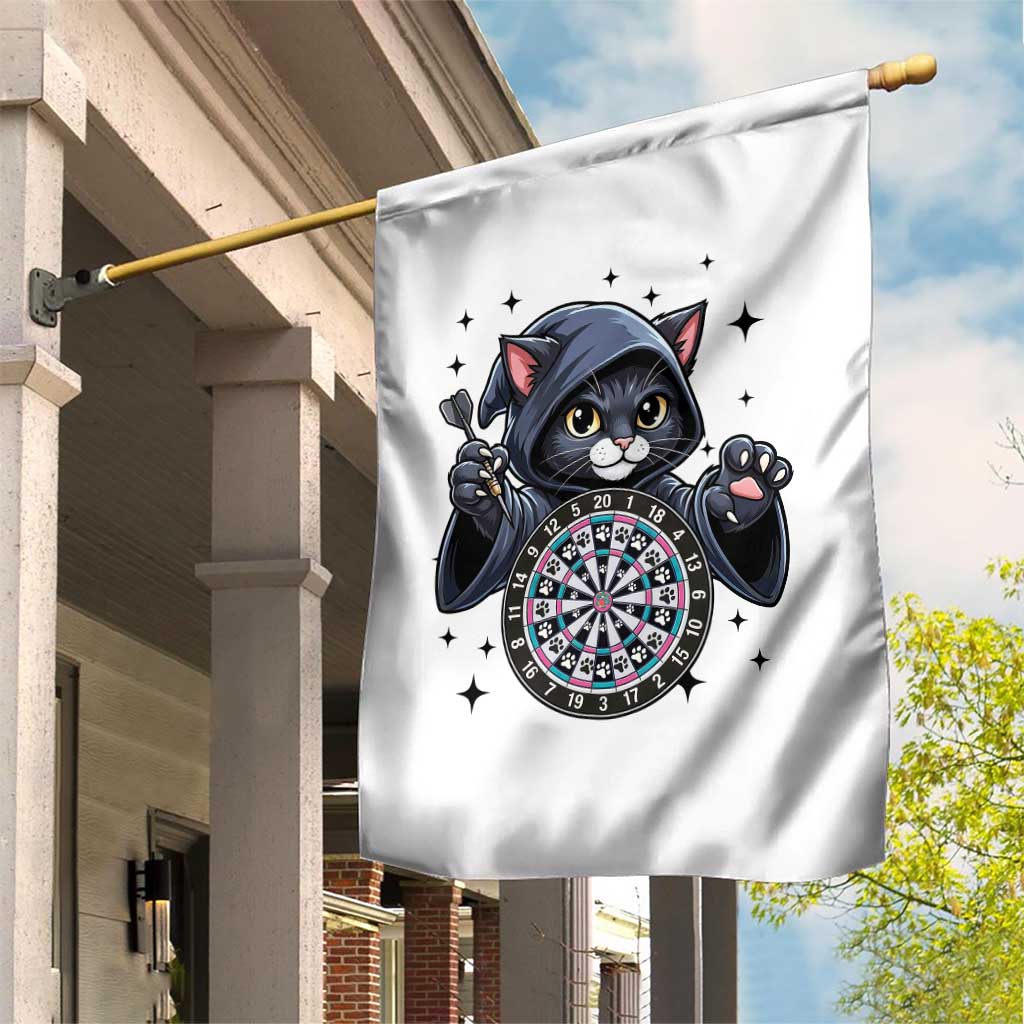 Funny Grim Reaper Cat Dart Player Garden Flag Gothic Dartist Gift TS12 Print Your Wear