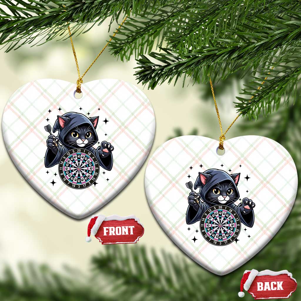 Funny Grim Reaper Cat Dart Player Ceramic Ornament Gothic Dartist Gift TS12 Print Your Wear