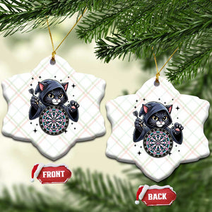Funny Grim Reaper Cat Dart Player Ceramic Ornament Gothic Dartist Gift TS12 Print Your Wear