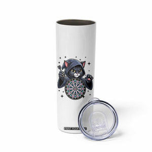 Funny Grim Reaper Cat Dart Player Skinny Tumbler Gothic Dartist Gift TS12 Print Your Wear