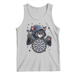 Funny Grim Reaper Cat Dart Player Tank Top Gothic Dartist Gift TS12 Ash Print Your Wear