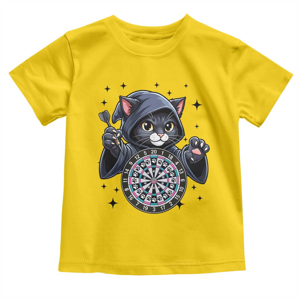 Funny Grim Reaper Cat Dart Player Toddler T Shirt Gothic Dartist Gift TS12 Daisy Print Your Wear