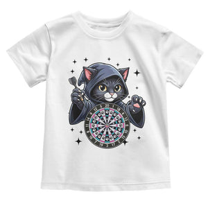 Funny Grim Reaper Cat Dart Player Toddler T Shirt Gothic Dartist Gift TS12 White Print Your Wear