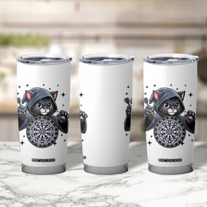 Funny Grim Reaper Cat Dart Player Tumbler Cup Gothic Dartist Gift TS12 Print Your Wear