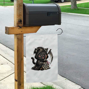 Dark Reaper Cat Throwing Darts Garden Flag Funny Pub Game Gift - Print Your Wear