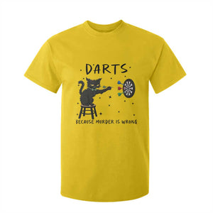 Funny Grumpy Cat Darts T Shirt For Kid Because Murder Is Wrong TS12 Daisy Print Your Wear