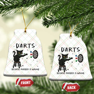Funny Grumpy Cat Darts Ceramic Ornament Because Murder Is Wrong TS12 Print Your Wear