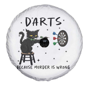 Funny Grumpy Cat Darts Spare Tire Cover Because Murder Is Wrong TS12 Print Your Wear