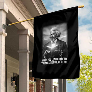 Frederick Douglass Garden Flag Once You Learn To Read You Will Be Forever Free TS12 Print Your Wear