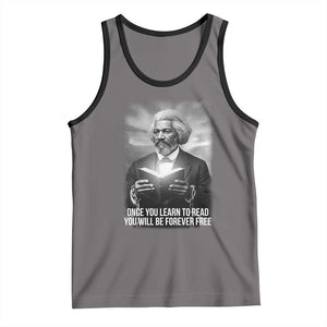 Frederick Douglass Tank Top Once You Learn To Read You Will Be Forever Free TS12 Deep Heather Black Print Your Wear