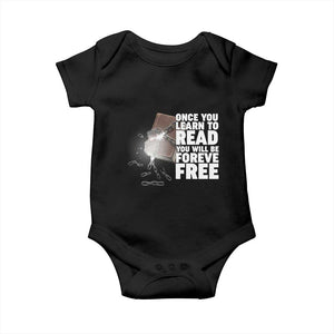 Frederick Douglass Freedom Quote Baby Onesie Once You Learn To Read TS12 Black Print Your Wear