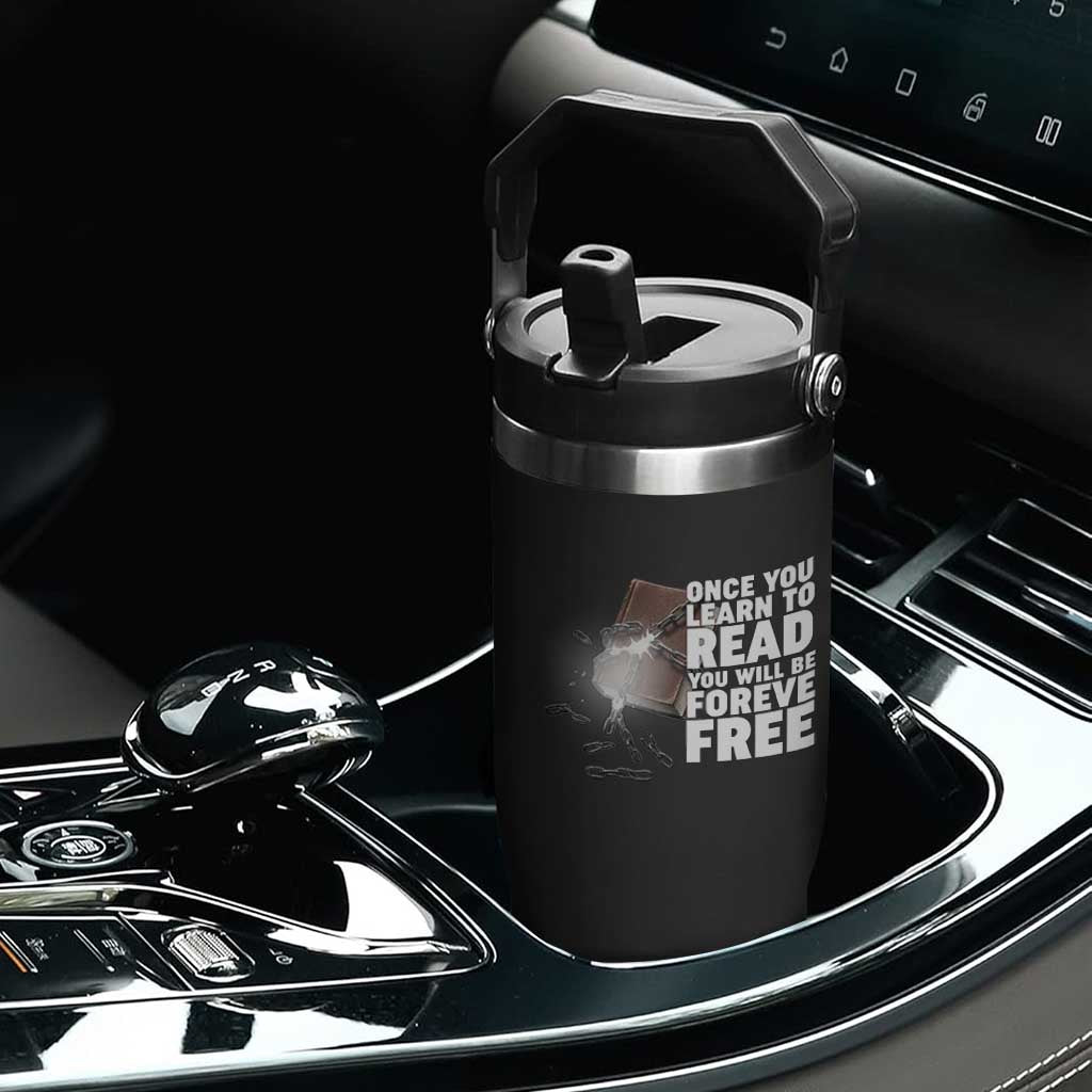 Frederick Douglass Freedom Quote Flip Straw Tumbler Once You Learn To Read TS12 Print Your Wear