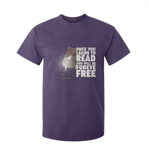 Frederick Douglass Freedom Quote T Shirt For Kid Once You Learn To Read TS12 Purple Print Your Wear