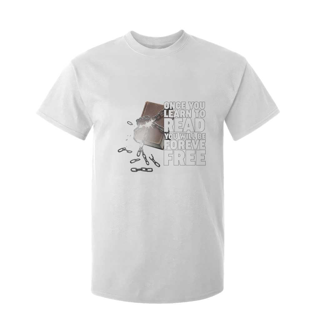 Frederick Douglass Freedom Quote T Shirt For Kid Once You Learn To Read TS12 White Print Your Wear