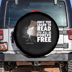 Frederick Douglass Freedom Quote Spare Tire Cover Once You Learn To Read TS12 No hole Black Print Your Wear