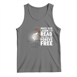 Frederick Douglass Freedom Quote Tank Top Once You Learn To Read TS12 Black Heather Print Your Wear