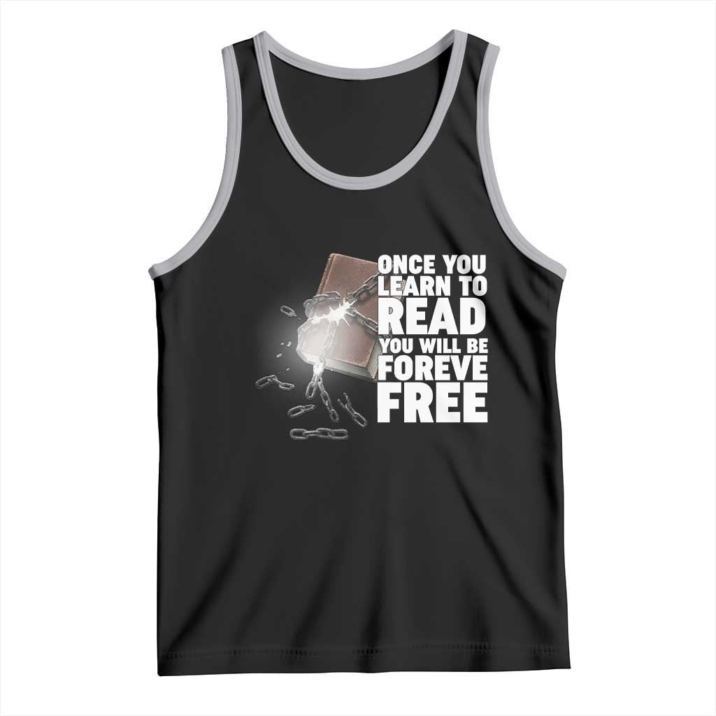 Frederick Douglass Freedom Quote Tank Top Once You Learn To Read TS12 Black Athletic Heather Print Your Wear
