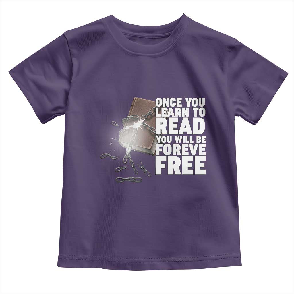Frederick Douglass Freedom Quote Toddler T Shirt Once You Learn To Read TS12 Purple Print Your Wear