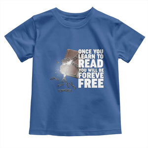Frederick Douglass Freedom Quote Toddler T Shirt Once You Learn To Read TS12 Royal Blue Print Your Wear