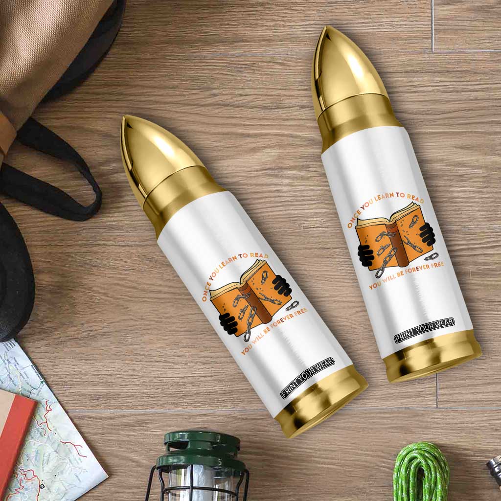 Breaking Every Chain Education Bullet Tumbler Frederick Douglass Quote TS12 Print Your Wear