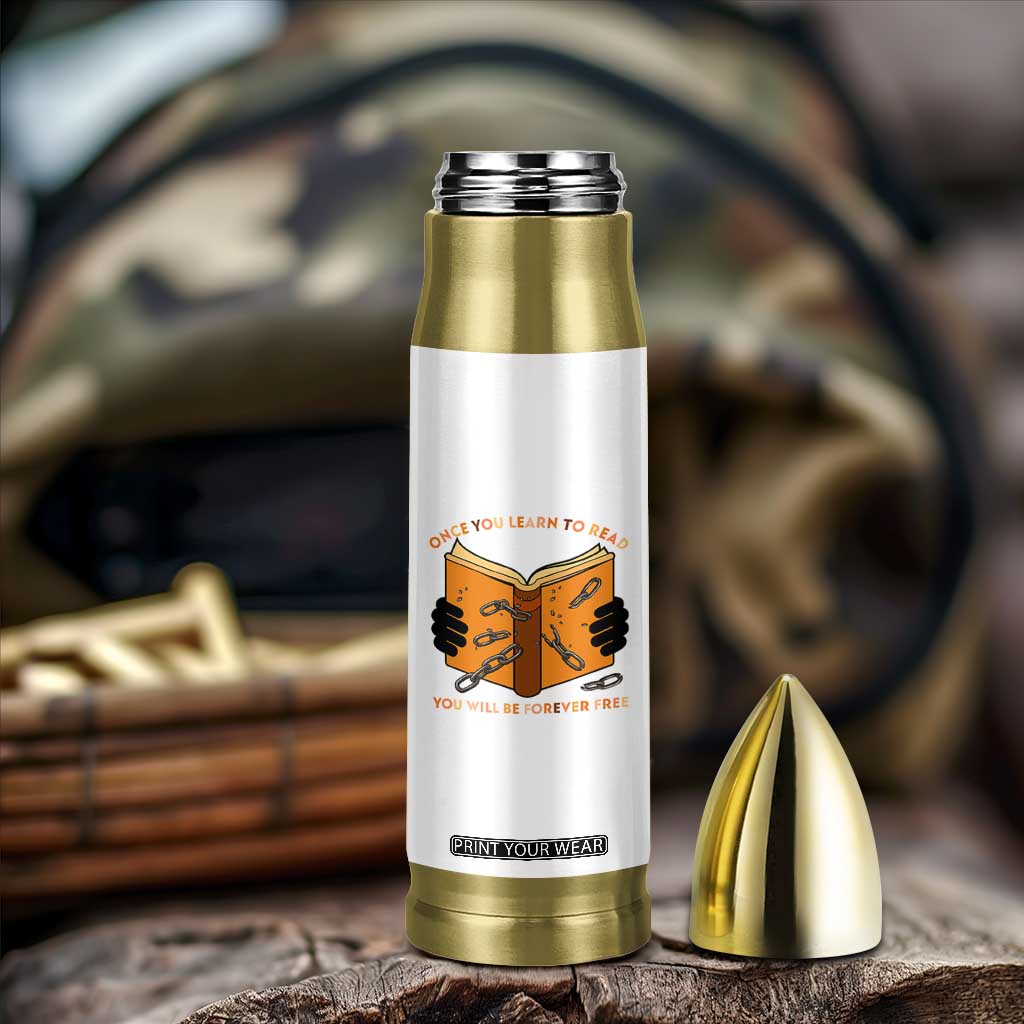 Breaking Every Chain Education Bullet Tumbler Frederick Douglass Quote TS12 Print Your Wear