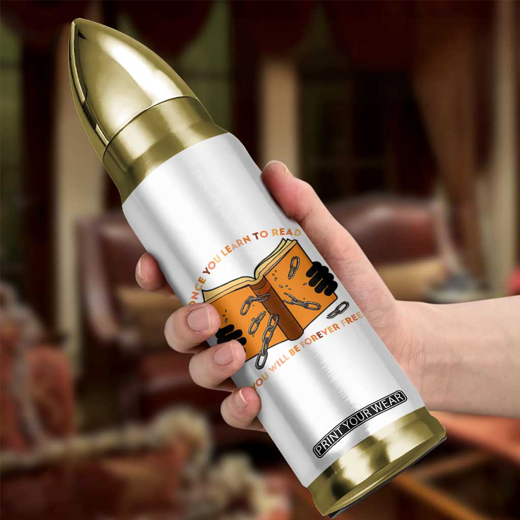 Breaking Every Chain Education Bullet Tumbler Frederick Douglass Quote TS12 Print Your Wear