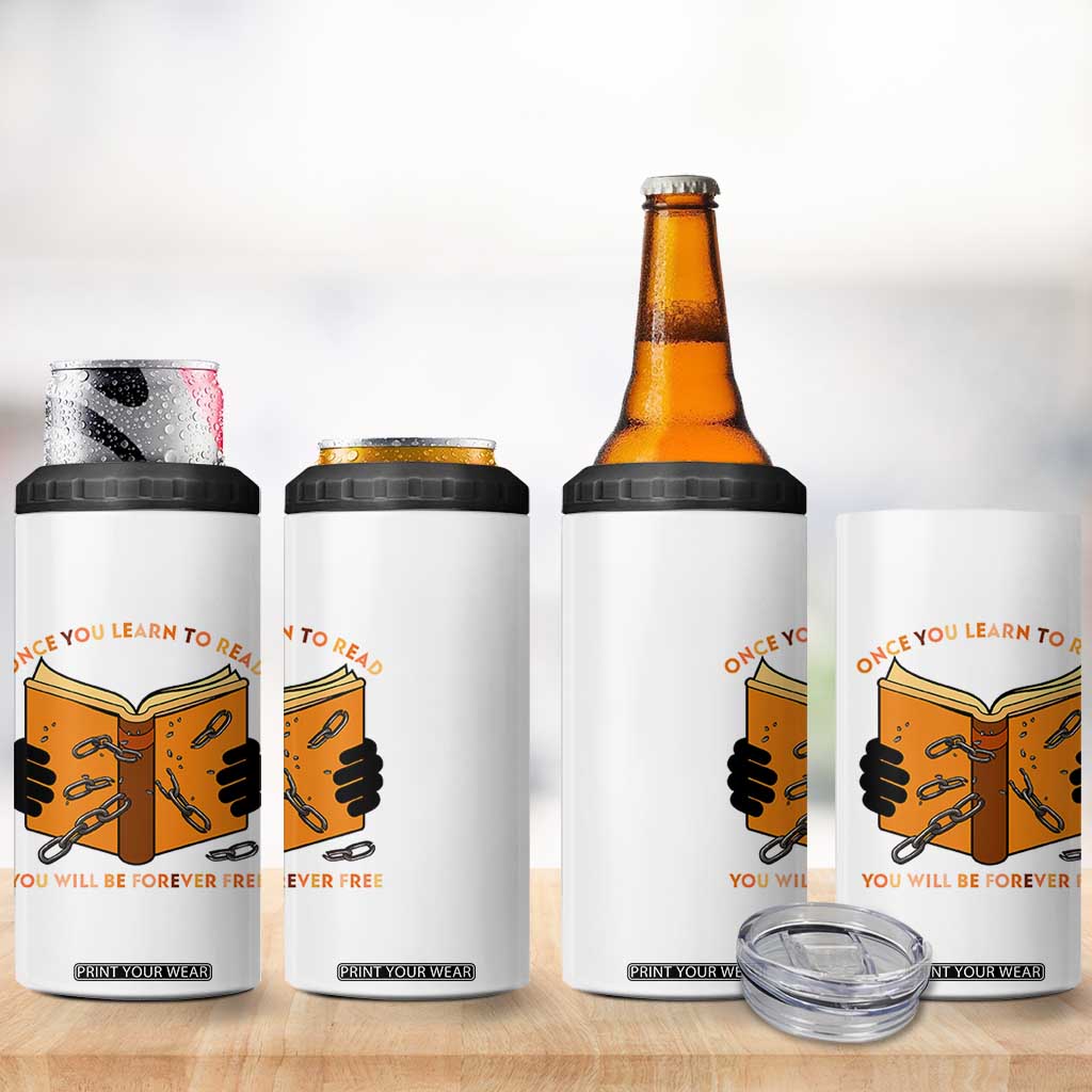 Breaking Every Chain Education 4 in 1 Can Cooler Tumbler Frederick Douglass Quote TS12 Print Your Wear