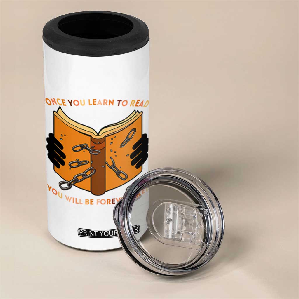 Breaking Every Chain Education 4 in 1 Can Cooler Tumbler Frederick Douglass Quote TS12 Print Your Wear
