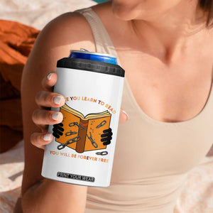 Breaking Every Chain Education 4 in 1 Can Cooler Tumbler Frederick Douglass Quote TS12 Print Your Wear