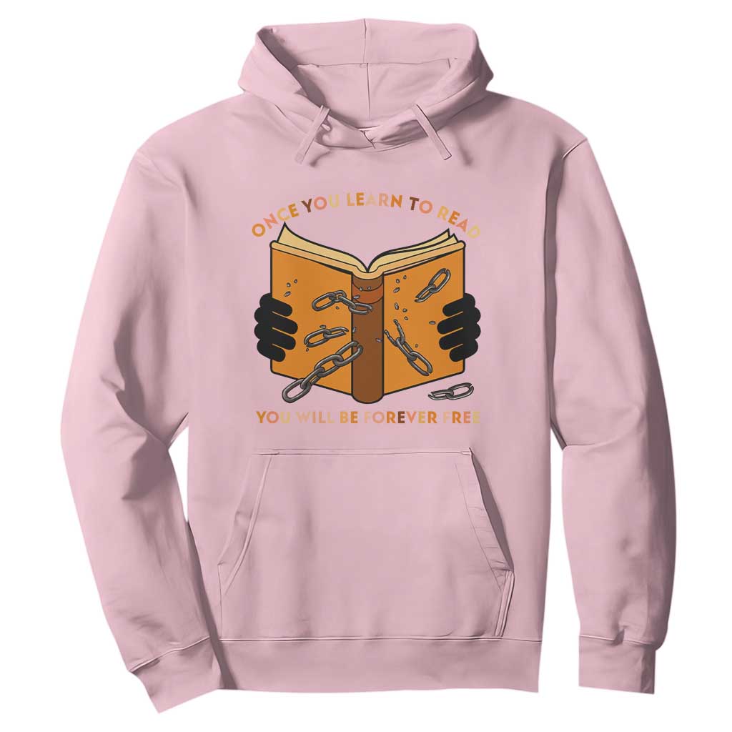 Breaking Every Chain Education Hoodie Frederick Douglass Quote TS12 Light Pink Print Your Wear