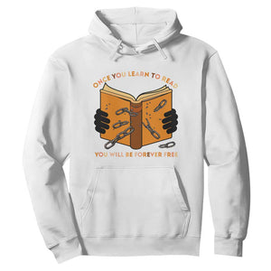Breaking Every Chain Education Hoodie Frederick Douglass Quote TS12 White Print Your Wear