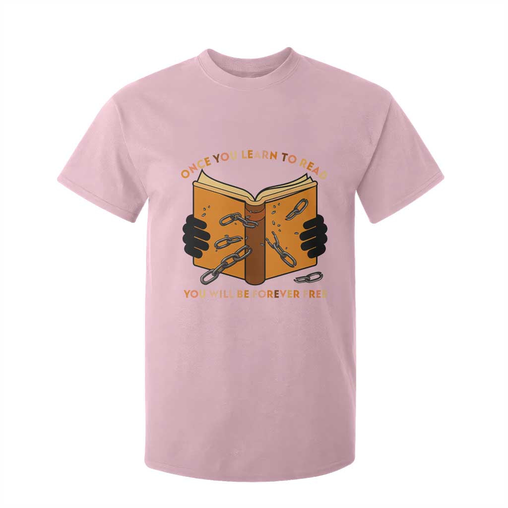 Breaking Every Chain Education T Shirt For Kid Frederick Douglass Quote TS12 Light Pink Print Your Wear