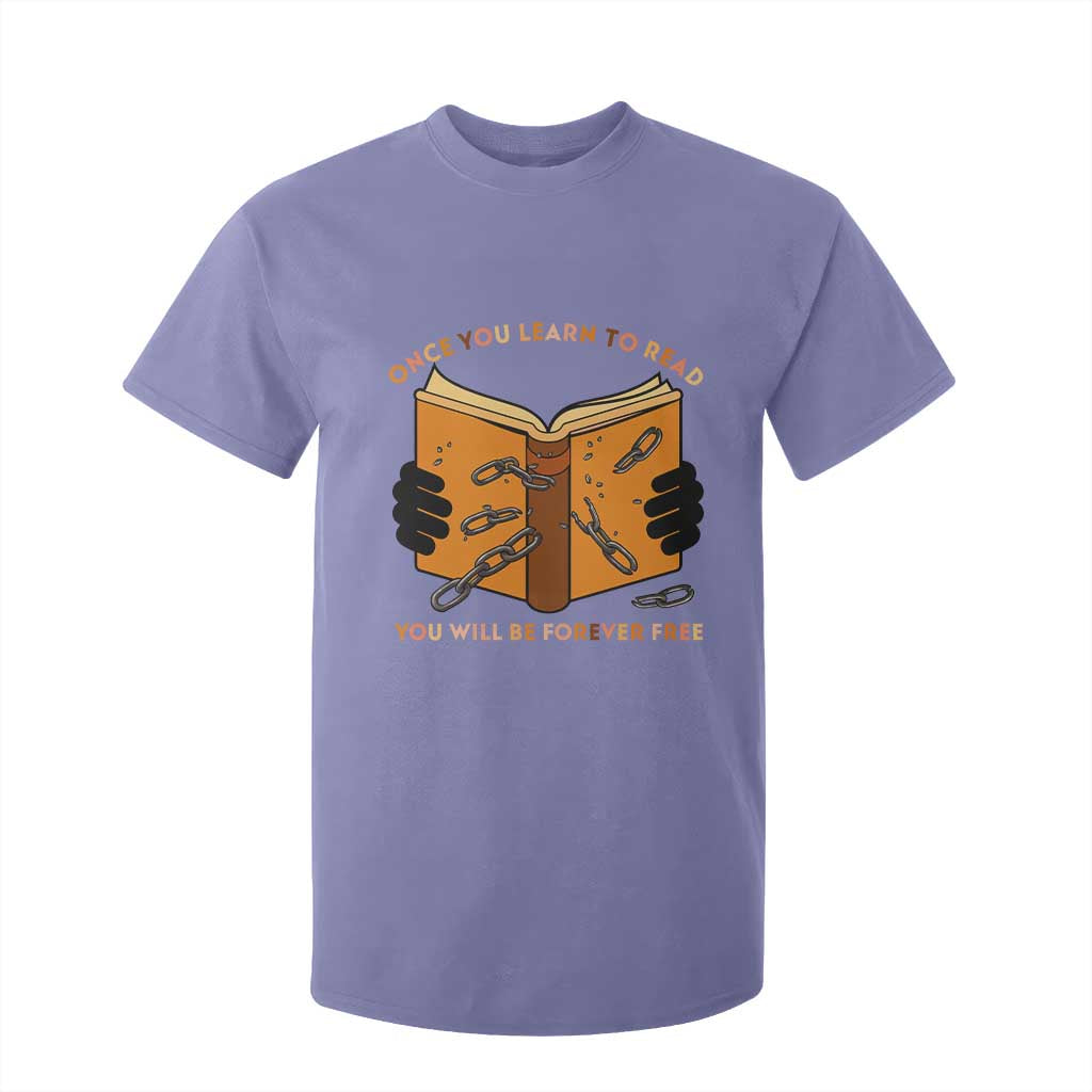 Breaking Every Chain Education T Shirt For Kid Frederick Douglass Quote TS12 Violet Print Your Wear