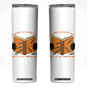 Breaking Every Chain Education Skinny Tumbler Frederick Douglass Quote TS12 White Print Your Wear