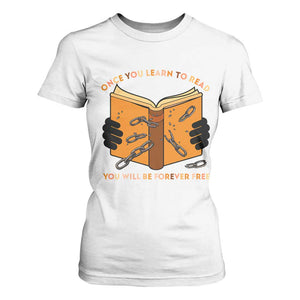 Breaking Every Chain Education T Shirt For Women Frederick Douglass Quote TS12 White Print Your Wear