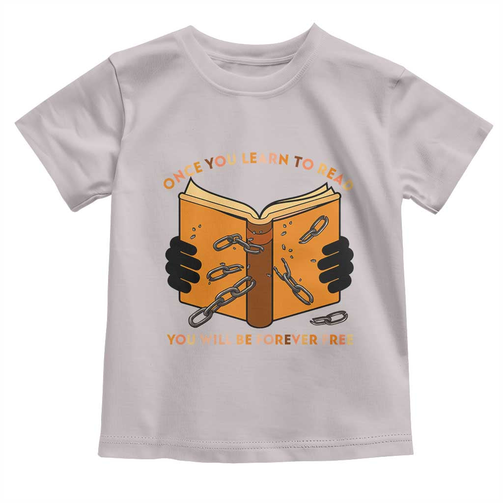 Breaking Every Chain Education Toddler T Shirt Frederick Douglass Quote TS12 Ice Gray Print Your Wear