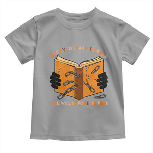 Breaking Every Chain Education Toddler T Shirt Frederick Douglass Quote TS12 Sport Gray Print Your Wear