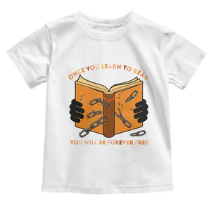 Breaking Every Chain Education Toddler T Shirt Frederick Douglass Quote TS12 White Print Your Wear